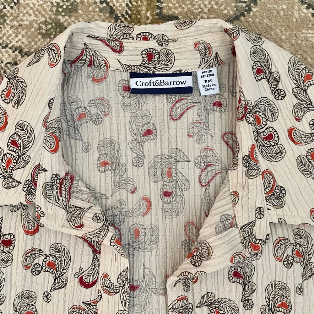 Vintage Patterned Button-Down - image 4